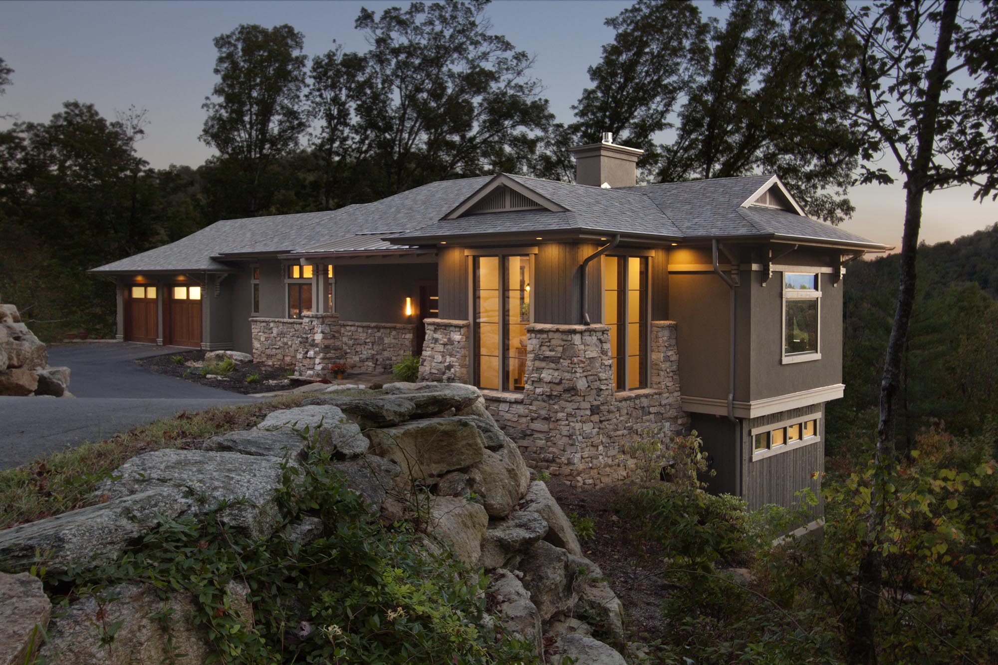 Boulder Walls Asheville Architect Andrew Willett, PA Residential